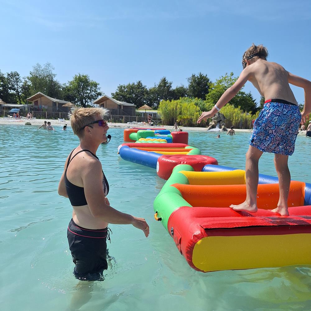 Photo Parcours Gonflable Aquatique