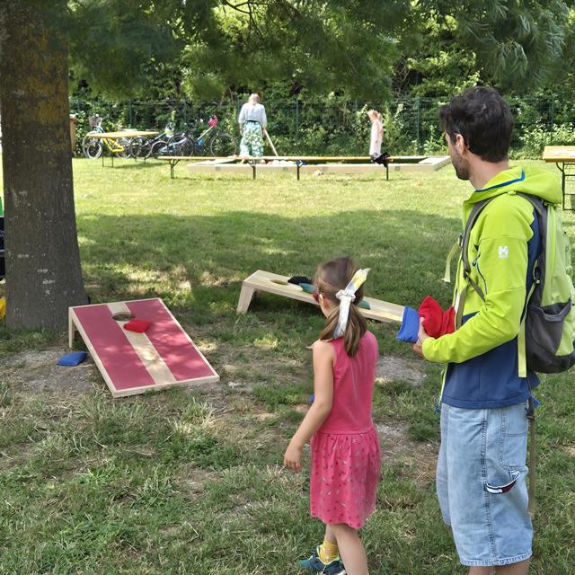 Photo Jeu en Bois - Cornhole
